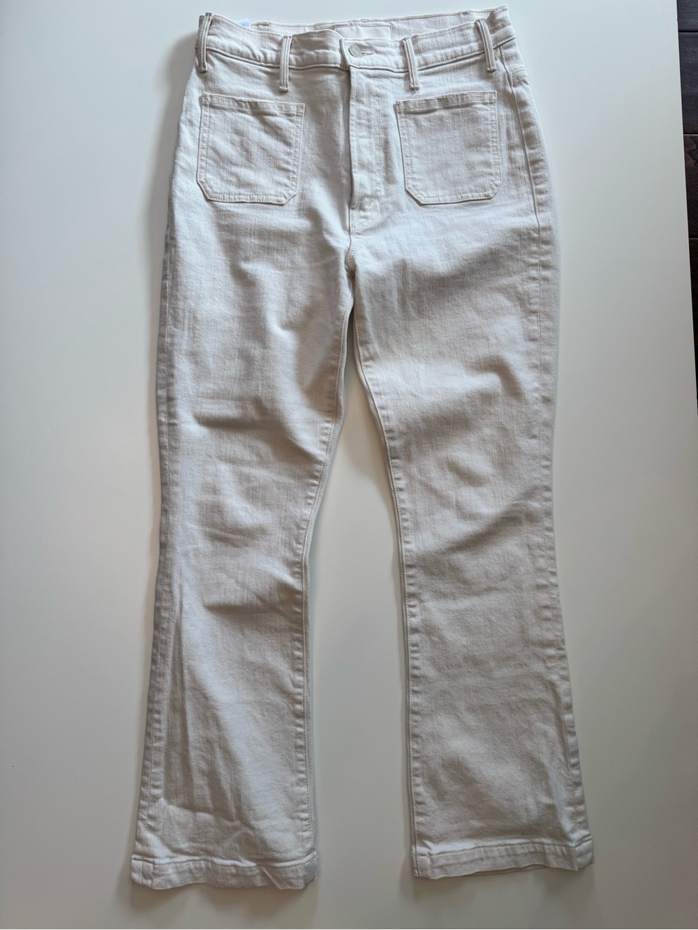 MOTHER The Hustler Patch Pocket Flood Jeans Act Natural Size 28